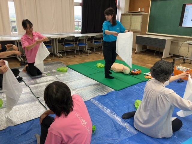 養護教諭が講師となって救命救急講座