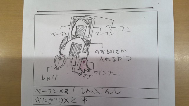 それぞれデザインスケッチを描いてみました。