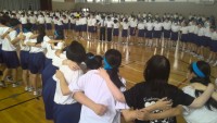 協調団の円陣
